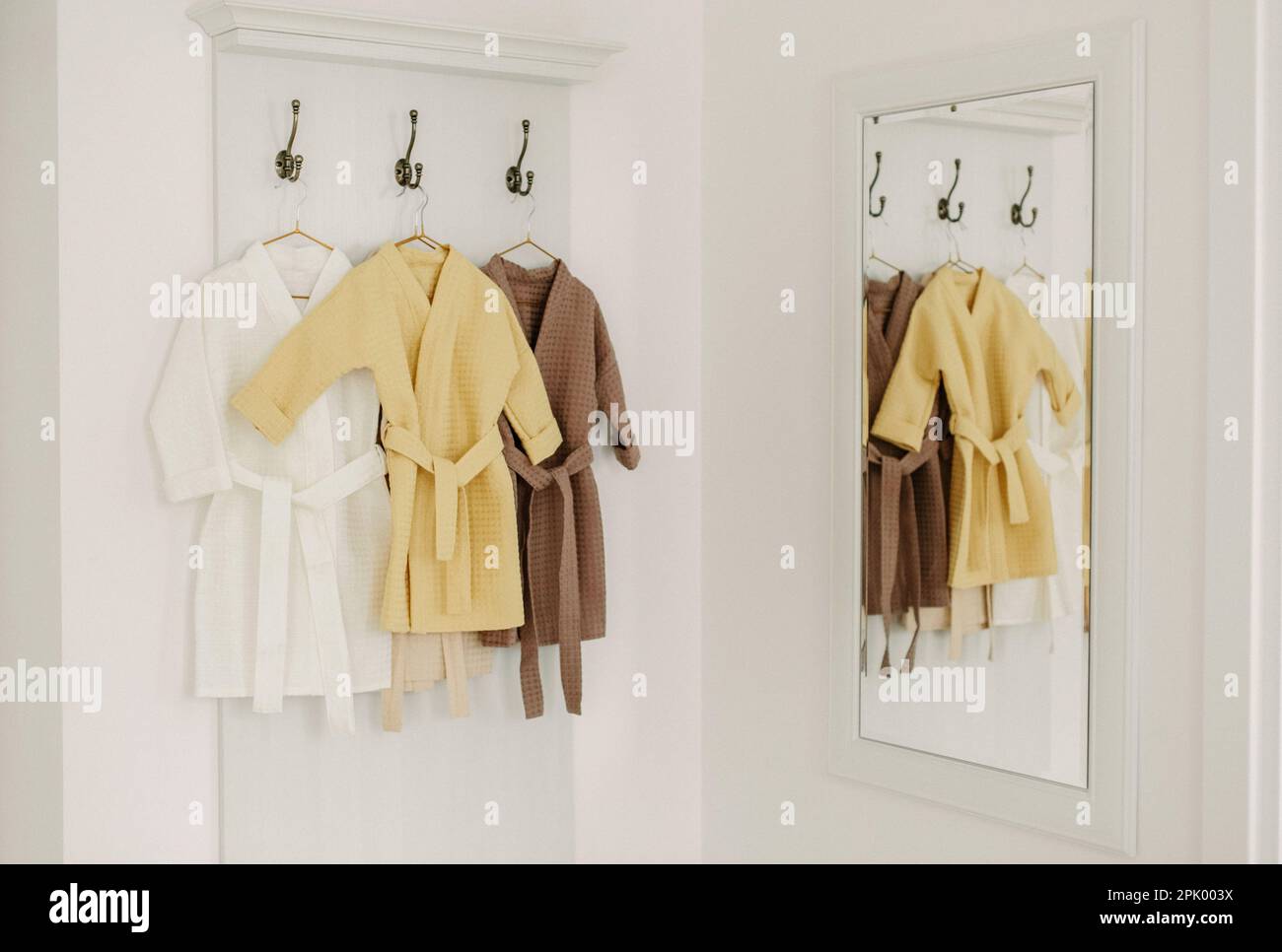 Clothes hanging bathroom hi res stock photography and images Alamy