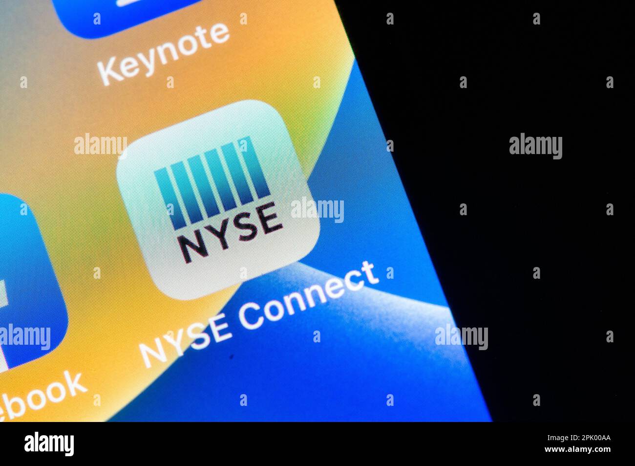 New York Stock Exchange App Stock Photo Alamy