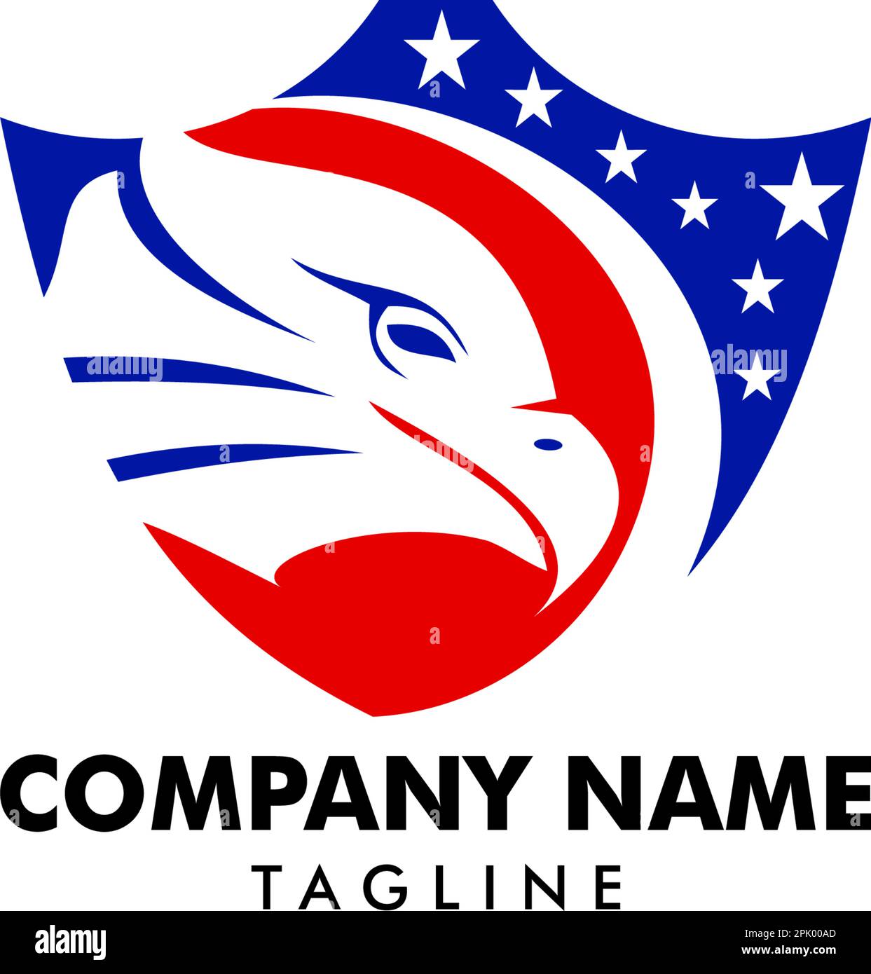 Eagle shield logo design template Stock Vector Image & Art Alamy