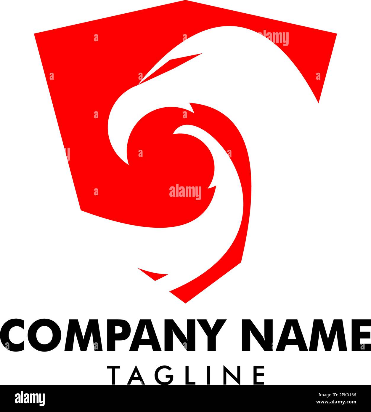 Eagle shield logo design template Stock Vector Image & Art - Alamy