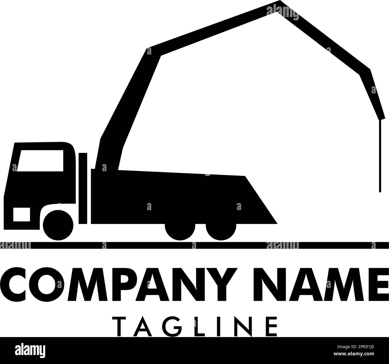 Concrete pump truck silhouettes logo icon Stock Vector Image & Art - Alamy