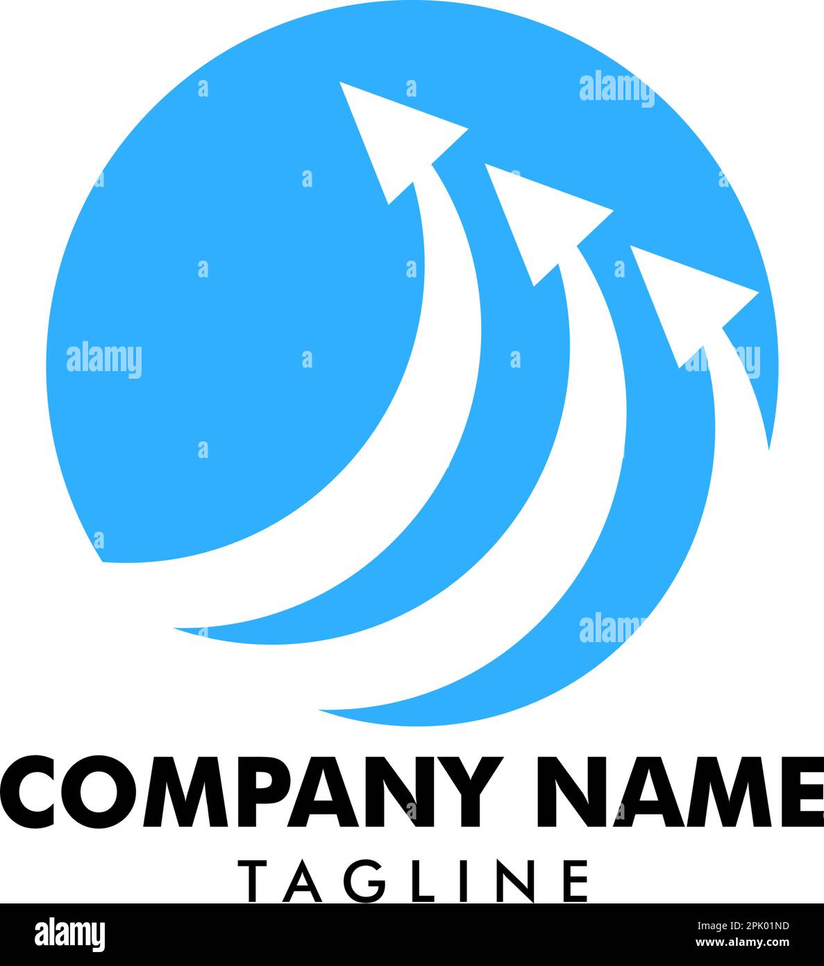 Circle Arrow Logo Template Vector Design Stock Vector Image & Art - Alamy
