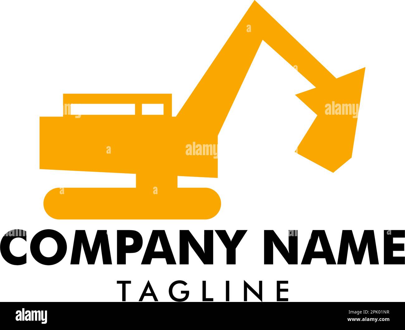 Excavator Vector Logo Template, logo for heavy equipment, construction ...