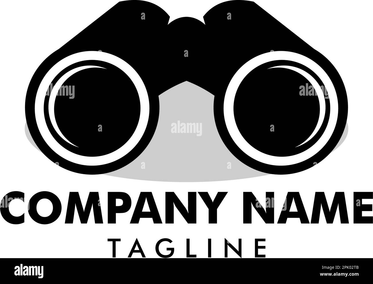 Binoculars logo Stock Vector Images Alamy