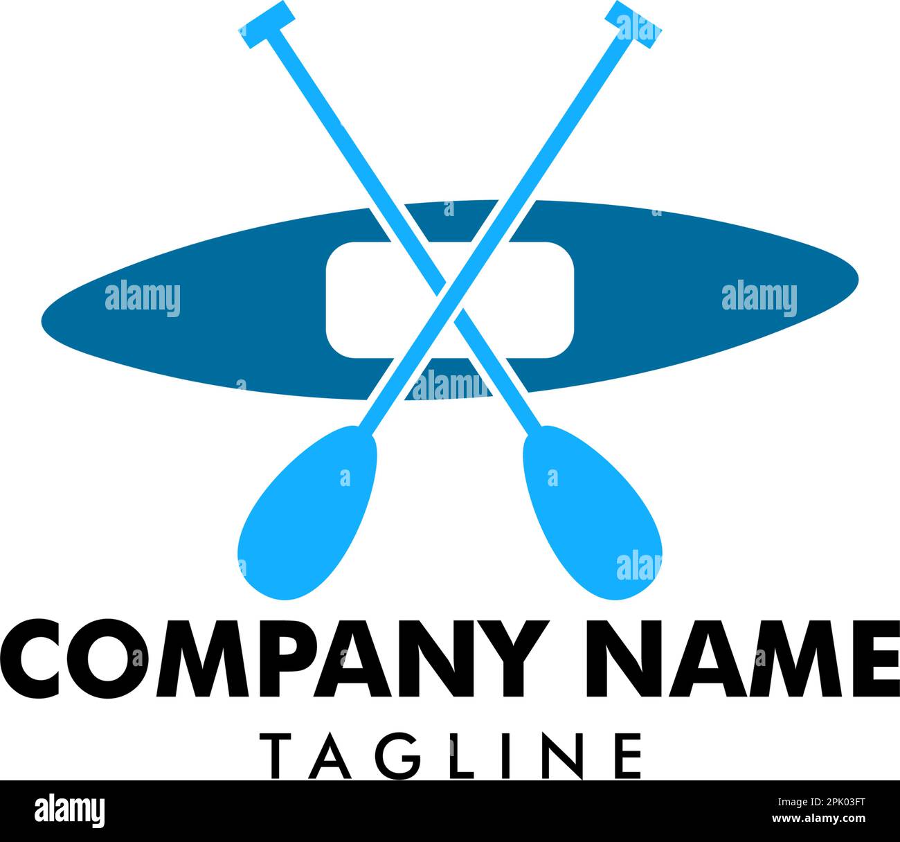 Canoe or Kayaking Logo Designs Template Stock Vector Image & Art Alamy