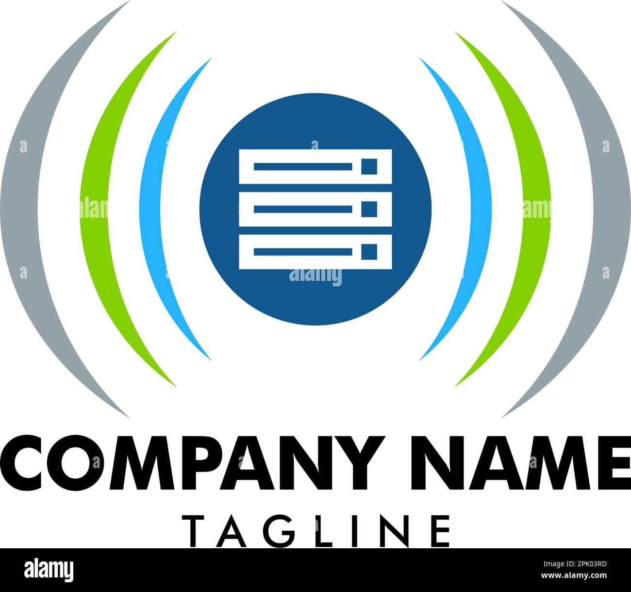 Audio Server Icon Logo Design Element Stock Vector Image & Art - Alamy
