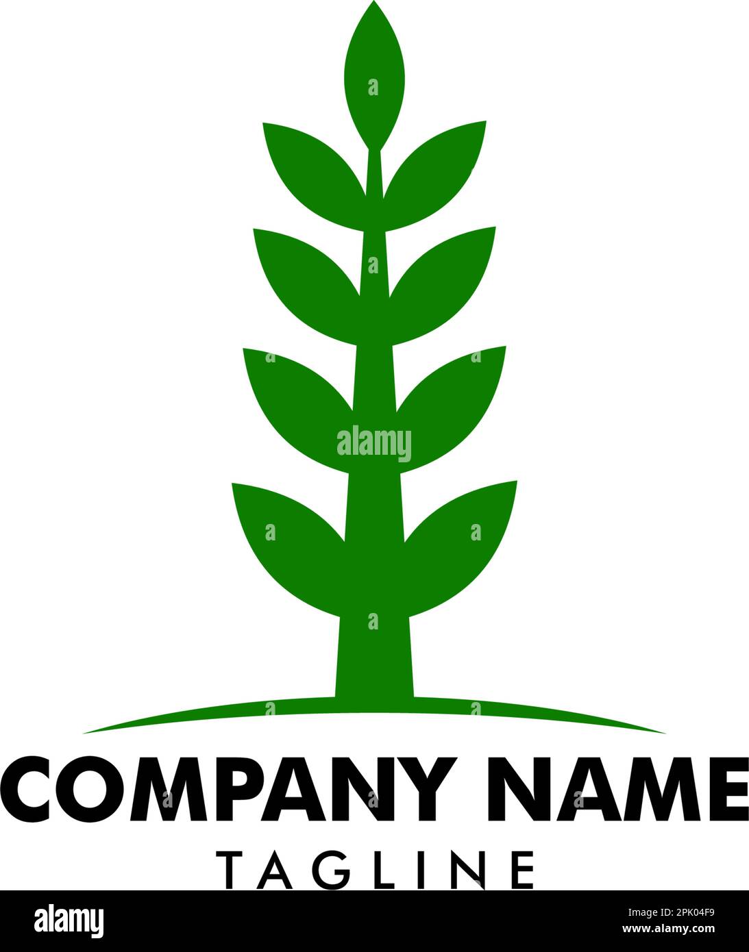 Abstract green leaf logo icon vector design Stock Vector Image & Art ...