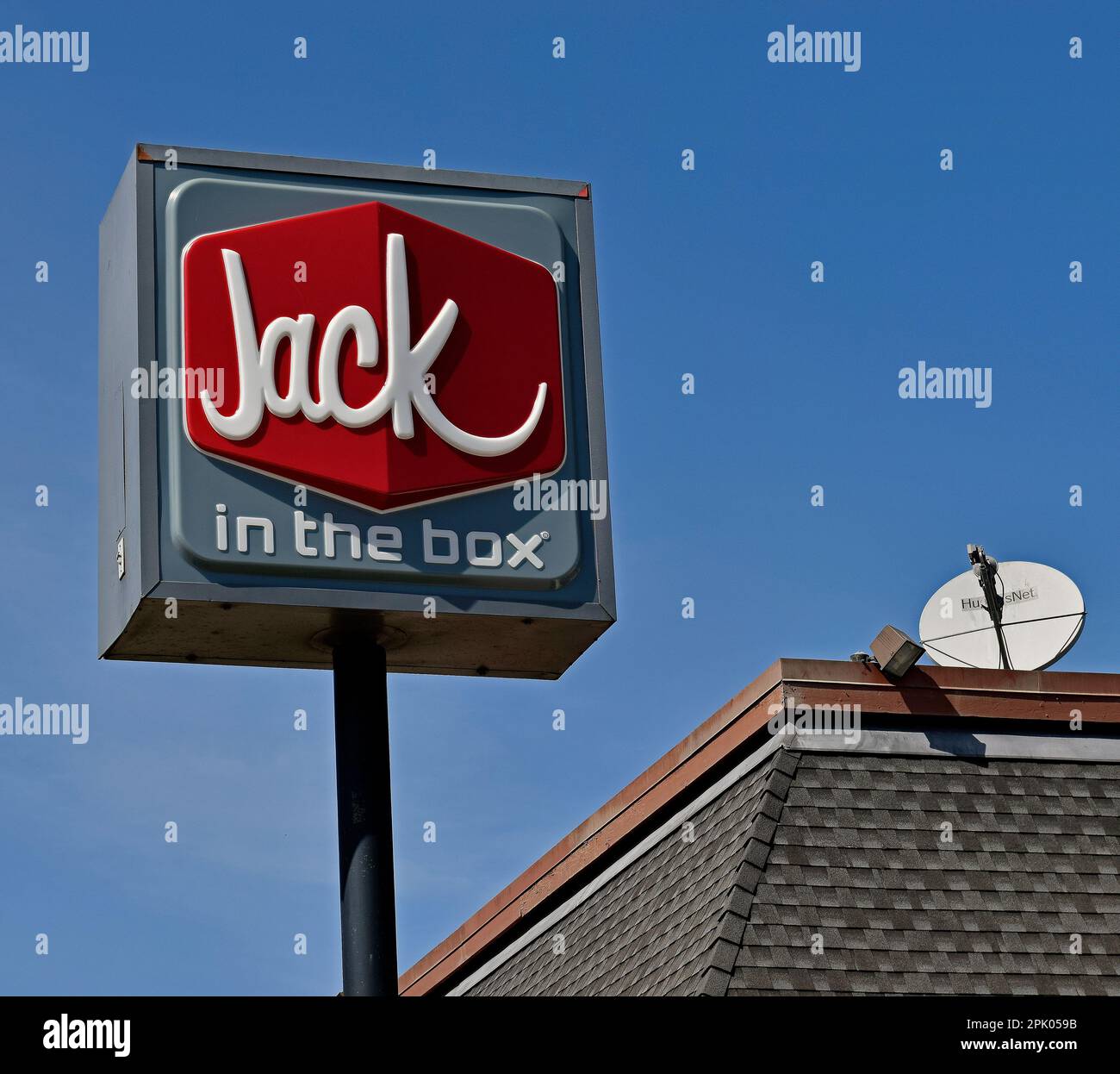 Jack in the box sign hi-res stock photography and images - Alamy