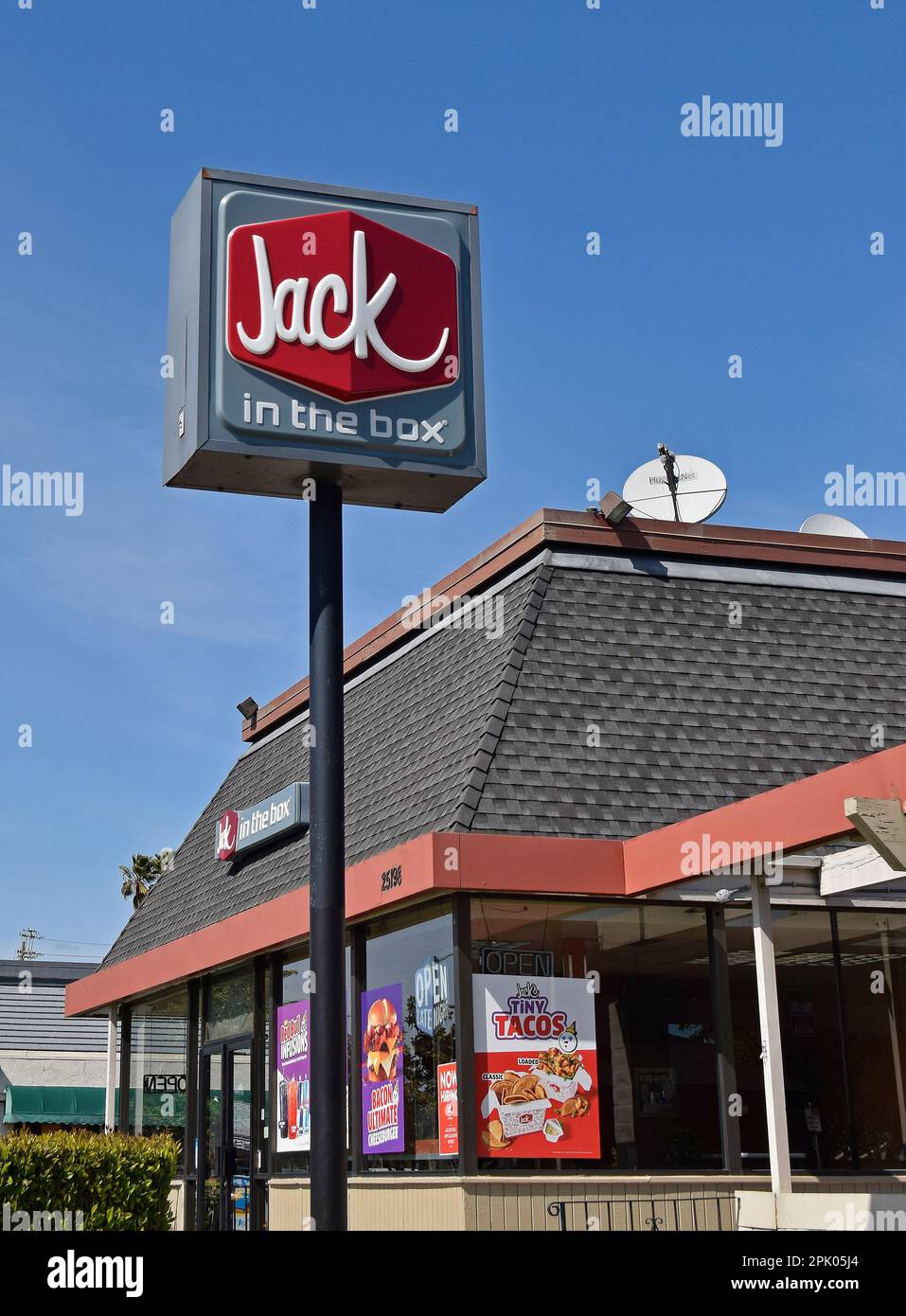 Jack in the box sign hi-res stock photography and images - Alamy