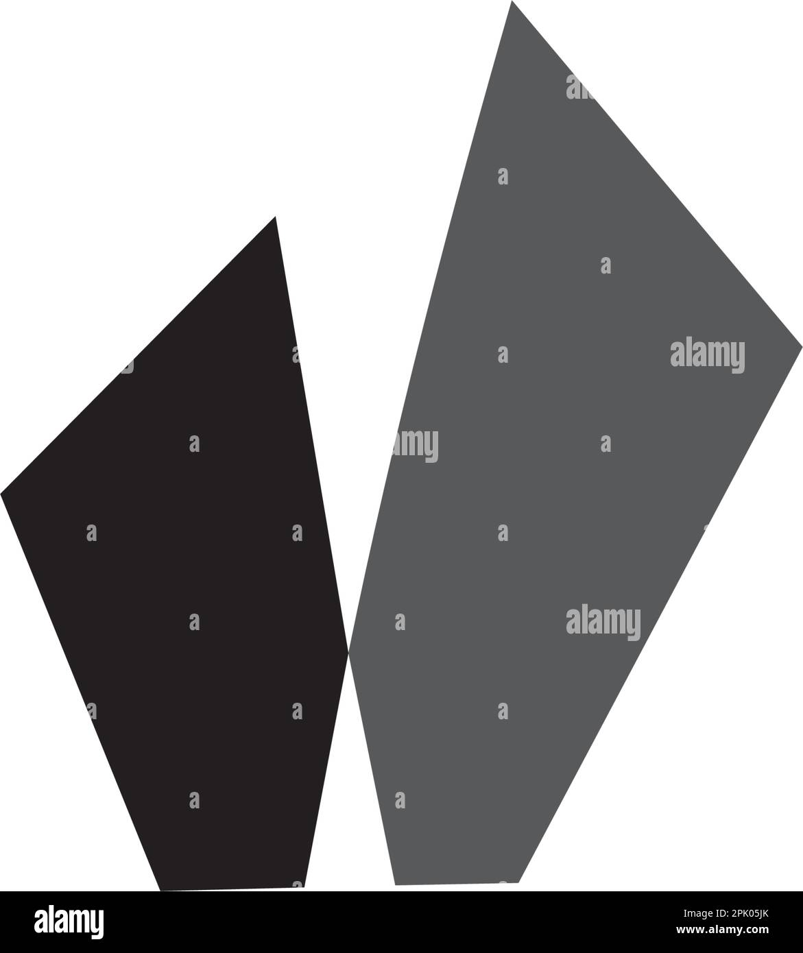 black crystal letter h logo vector icon design Stock Vector