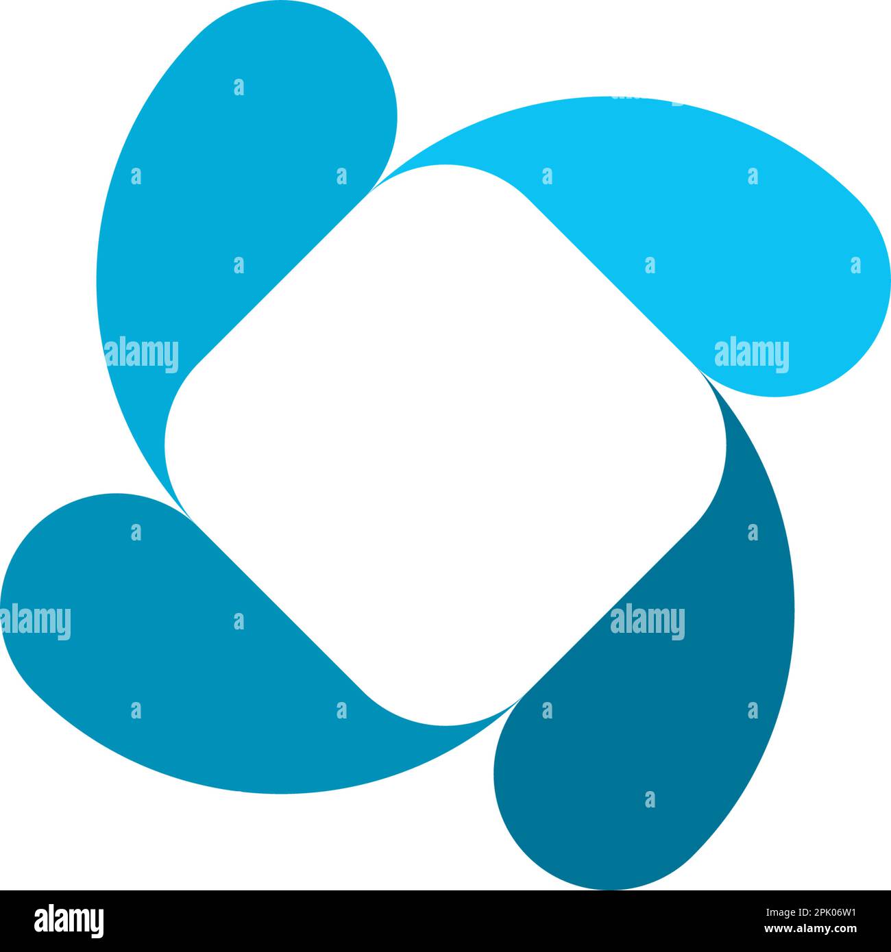water drops recycle logo vector icon design Stock Vector