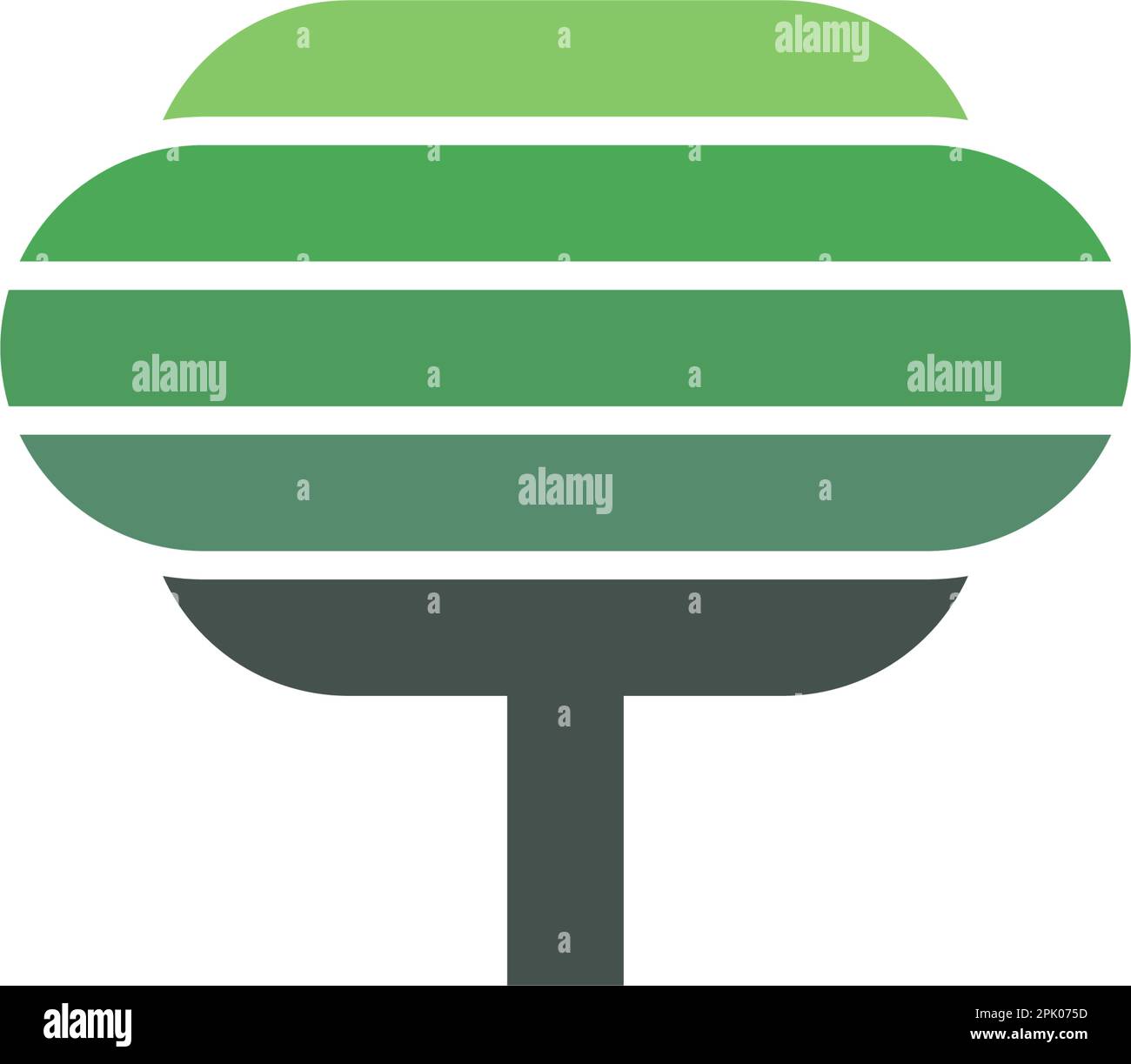 tree park logo abstract vector icon design Stock Vector