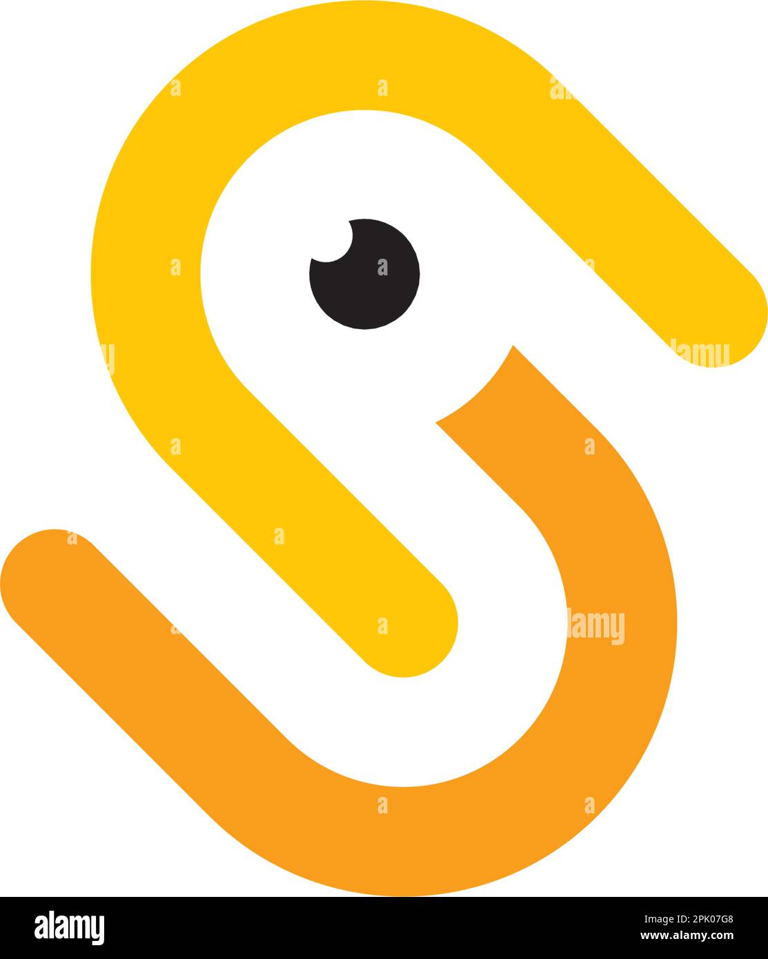 duck letter s logo icon vector design Stock Vector