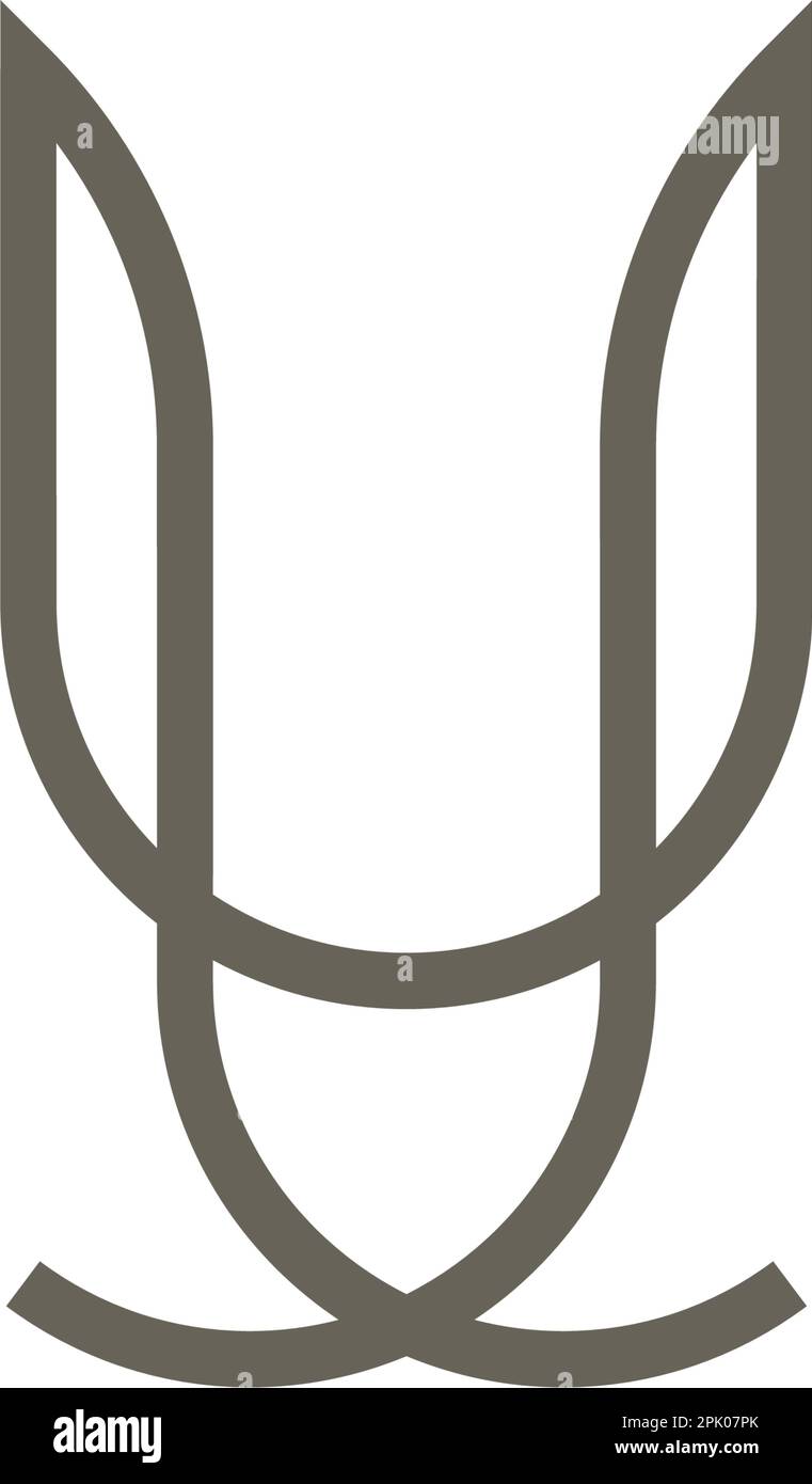 line rabbit logo bunny vector icon design Stock Vector