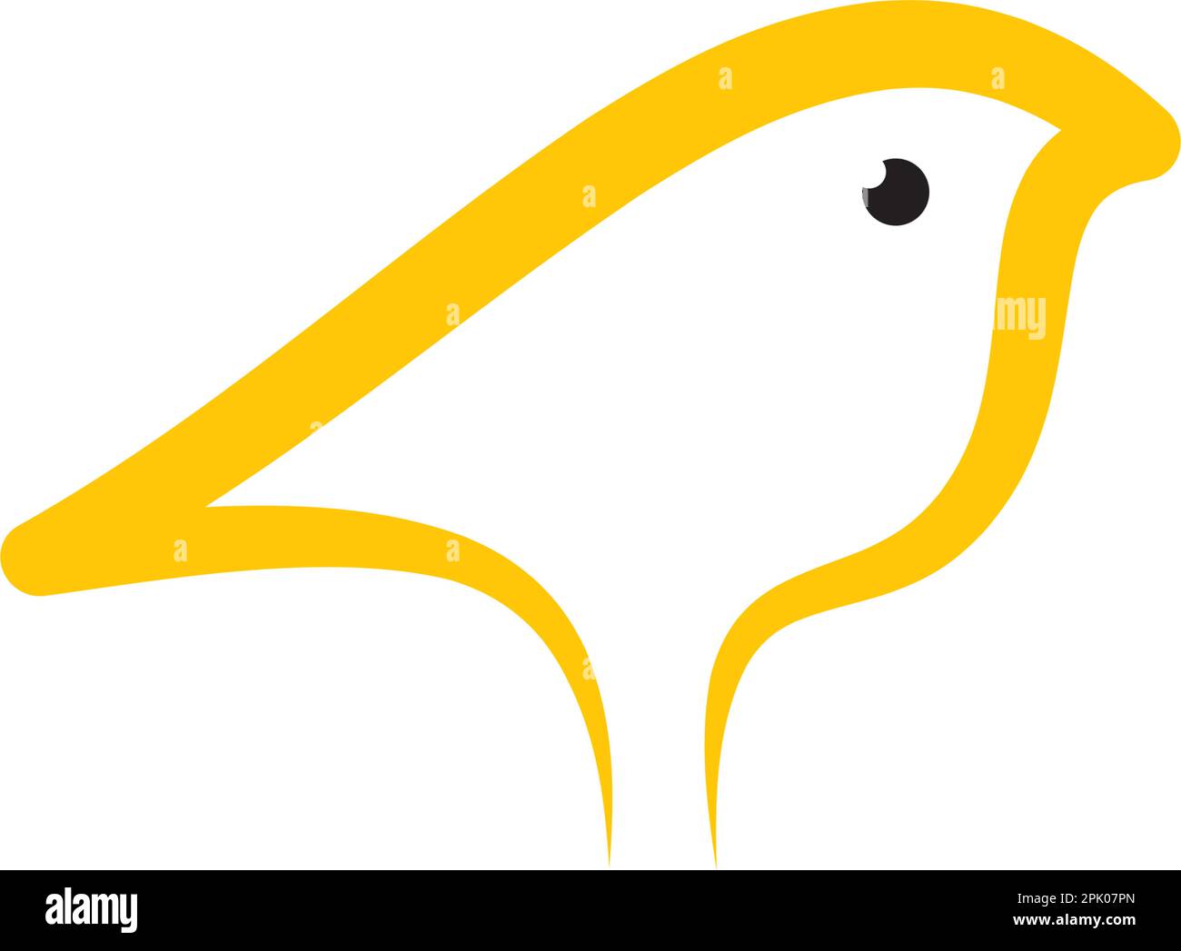 canary bird logo vector clipart design Stock Vector Image & Art - Alamy