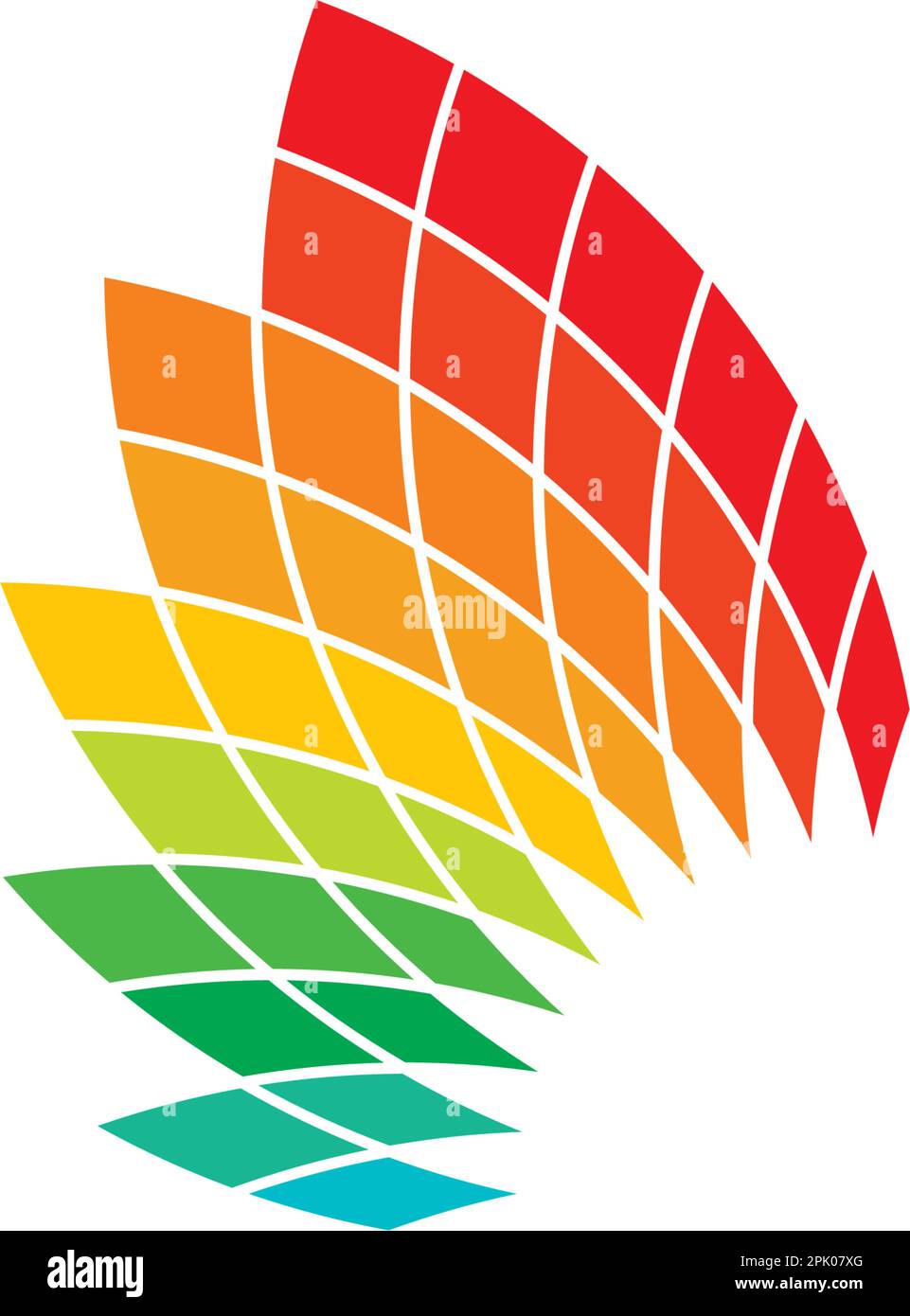 colorful lotus flower leafs logo vector design Stock Vector