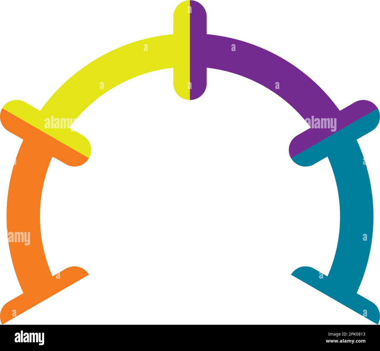 colorful pipe plumbing logo vector icon design Stock Vector
