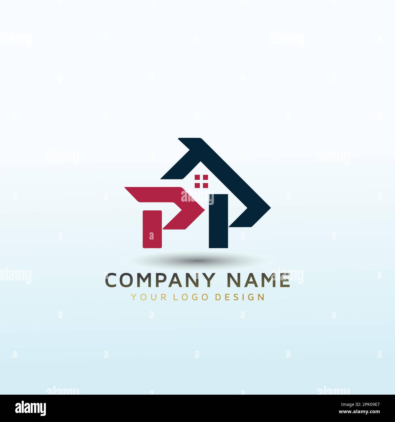Innovative design for new property management company letter PP Stock