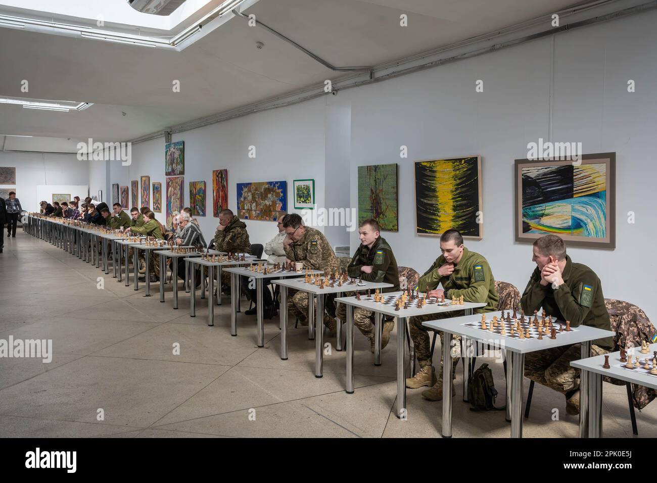 Tables Prepared for a Simultaneous Chess Games Tournament Stock Photo -  Image of items, inside: 241488312