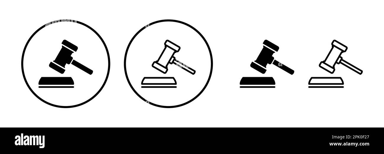 Gavel icon vector. judge gavel icon. auction hammer Stock Vector Image & Art Alamy