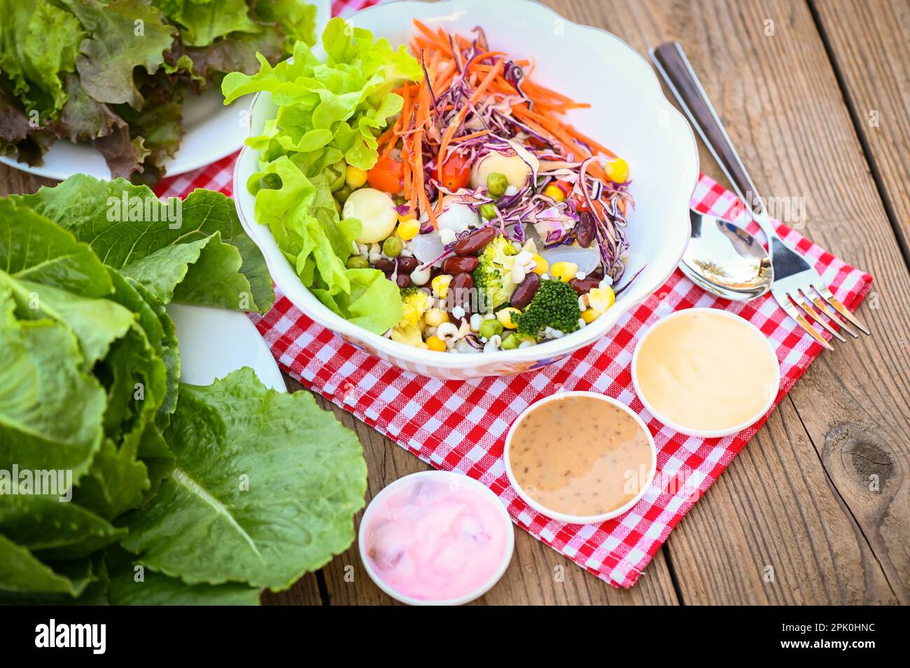 Salad Bowls With Mixed Fresh Vegetables Photograph by JM Travel