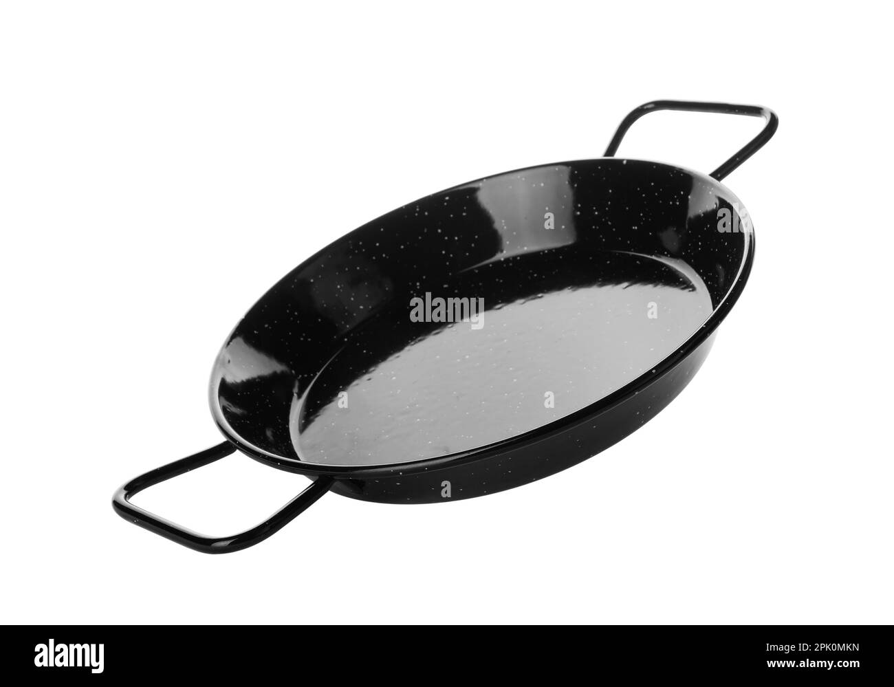 New black stirfry pan isolated on white Stock Photo Alamy