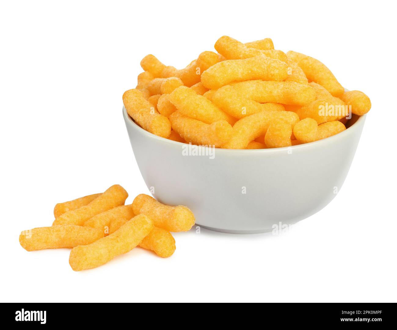 Cheese Puff Balls in Wooden Bowl on Light Background Stock Image - Image of  fried, cereal: 133510255