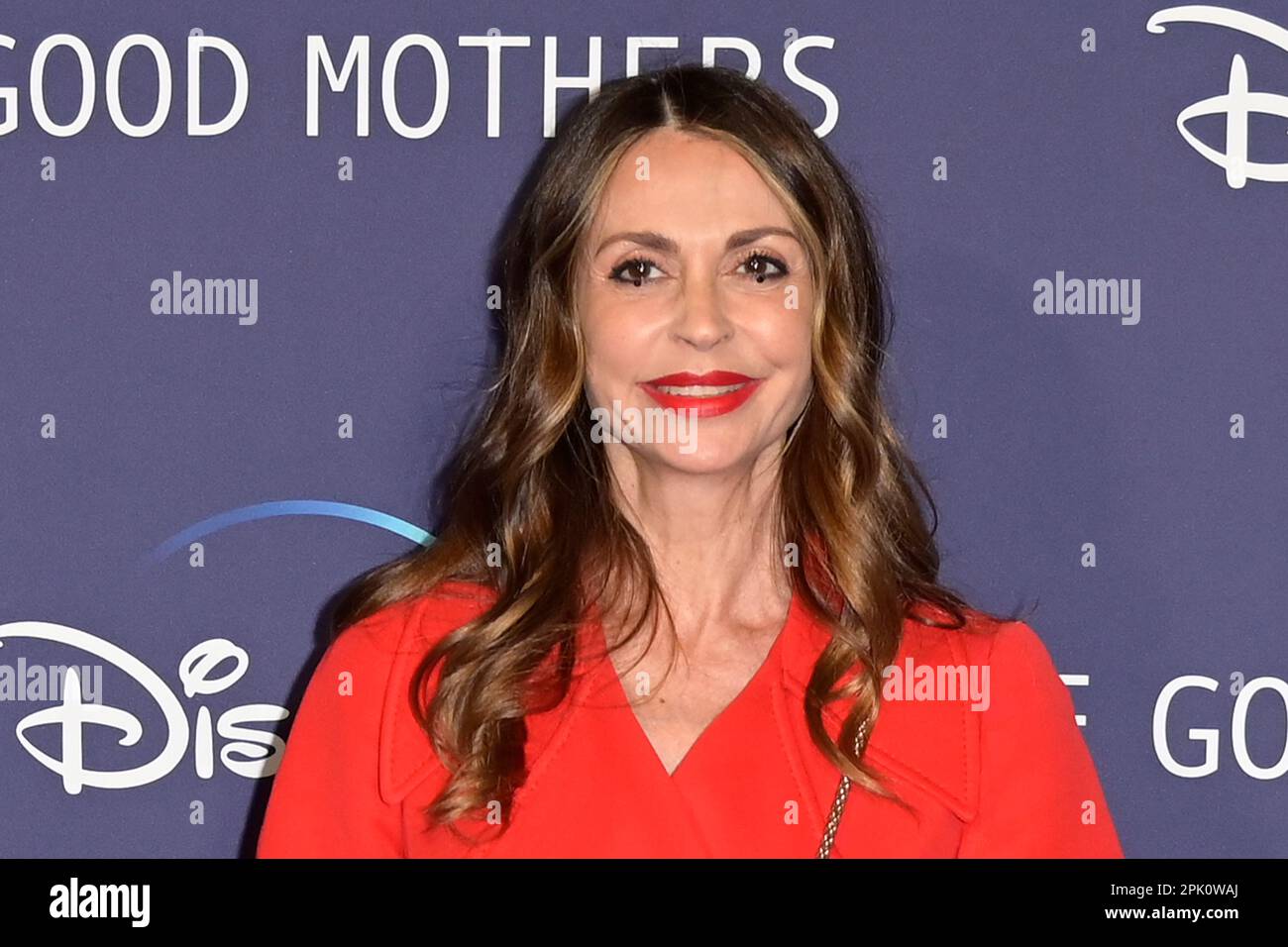 Elda Alvigini attends the blu carpet of the premiere of new Disney+ series 'The good mothers' at The Space cinema Moderno. (Photo by Mario Cartelli / SOPA Images/Sipa USA) Stock Photo
