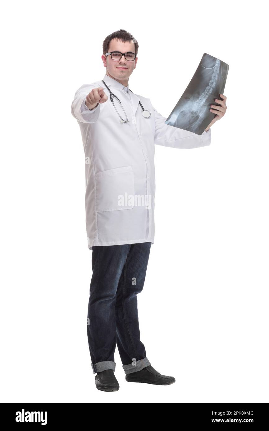 Doctor holding chest x ray Cut Out Stock Images & Pictures - Alamy