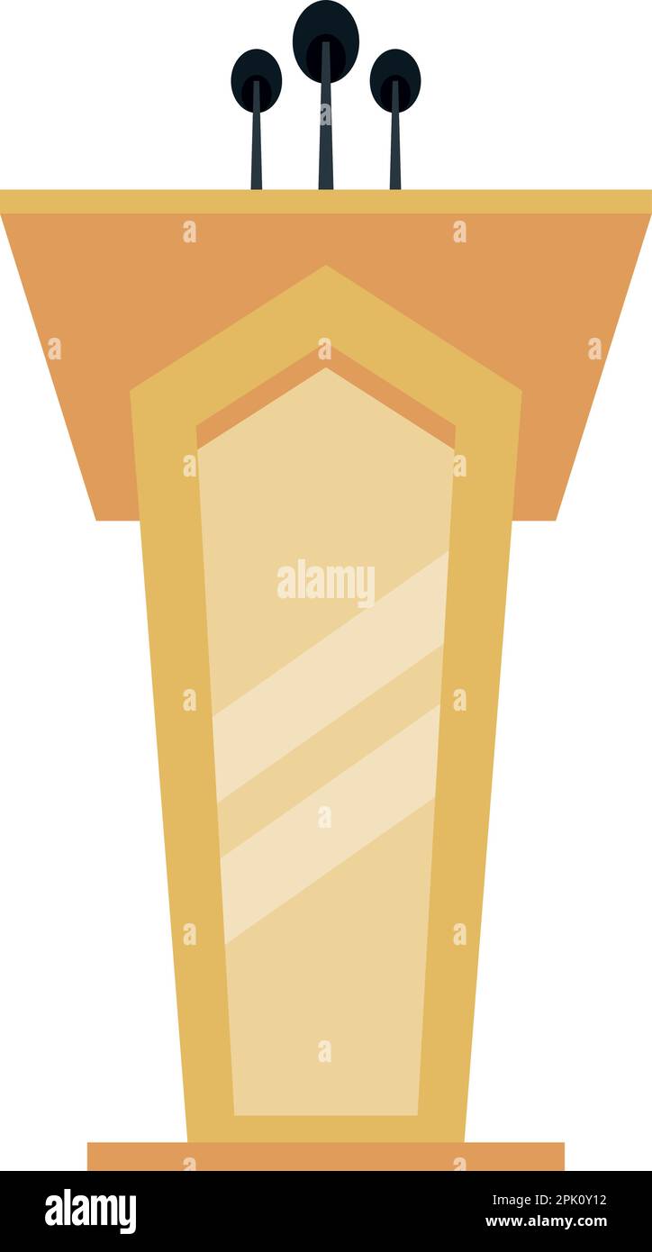 golden speech stand Stock Vector Image & Art Alamy