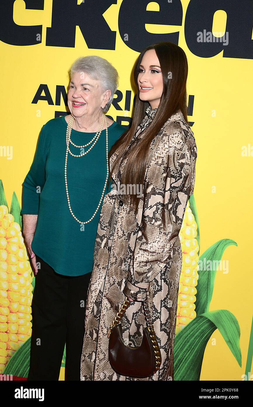 Kacey Musgraves attends the Broadway Opening Night of &ldquo;Shucked&rdquo; at The