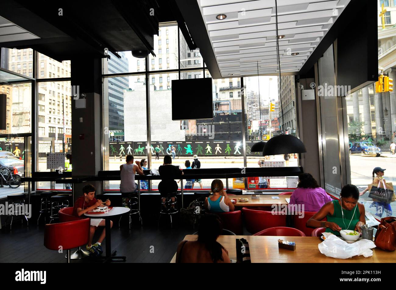Aroma Espresso bar on Church Street in Lower Manhattan, New York City