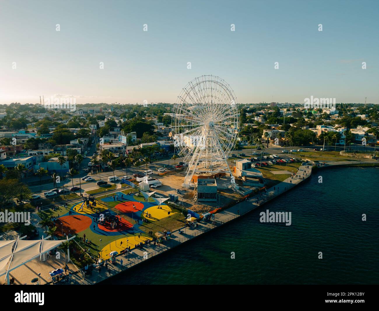 aerial view of city of Tampico Mexico. High quality photo Stock Photo