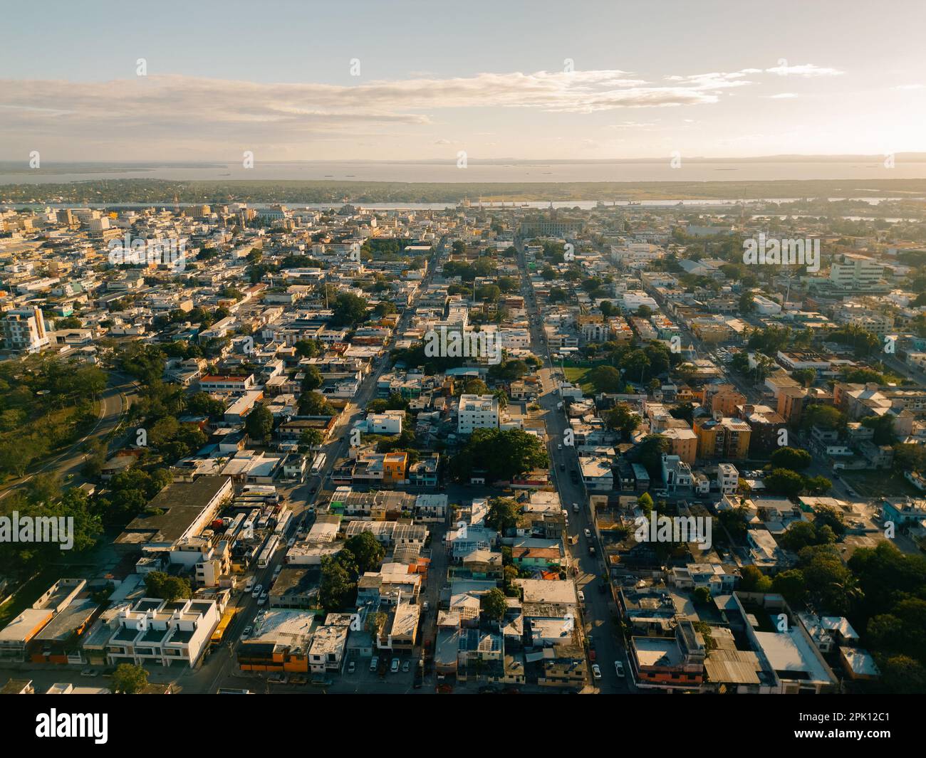 aerial view of city of Tampico Mexico. High quality photo Stock Photo