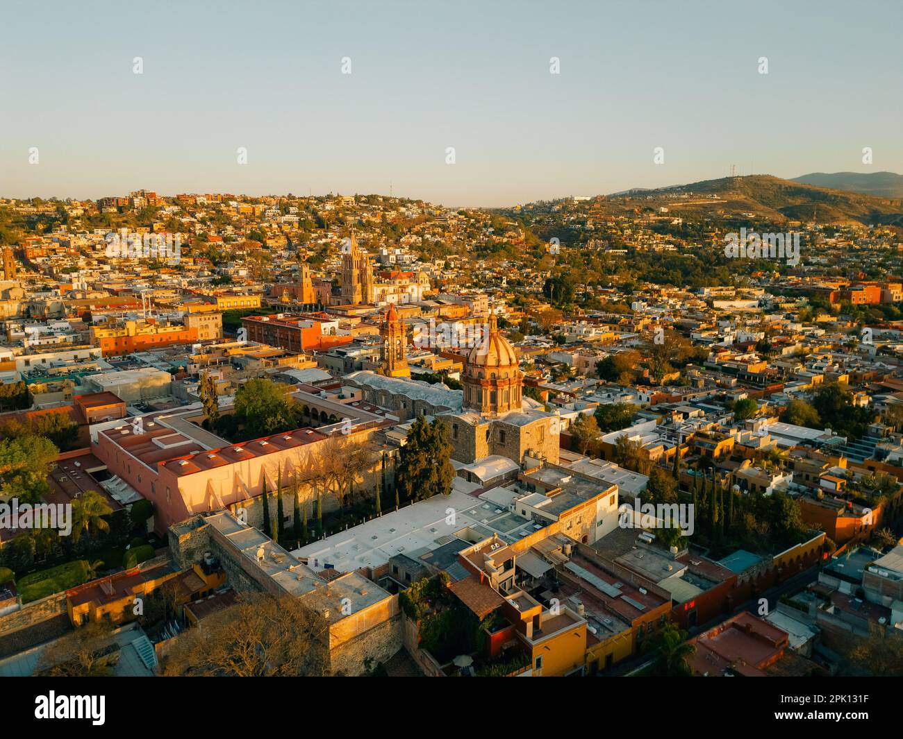 Panoramic aerial view of San Miguel de Allende, mexico Stock Photo Alamy