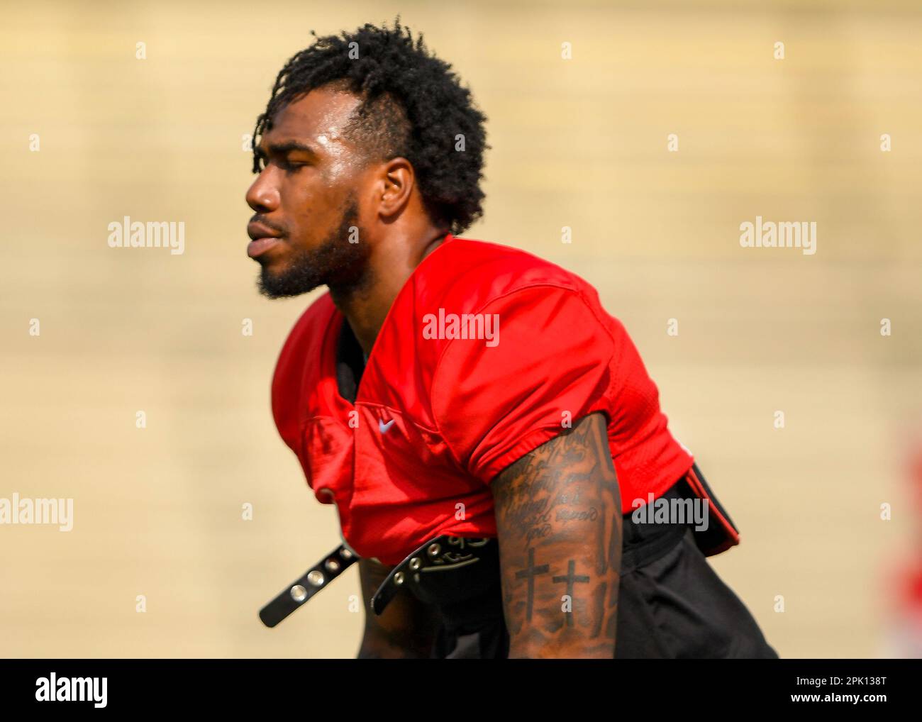 Bowling Green, KY. 04/04/2023, Wide receiver Malachi Corley (11) of the WKU Hilltoppers during