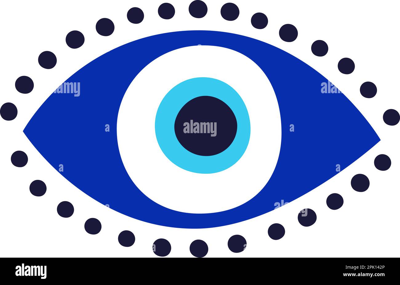 Evil eye talisman icon. Turkish or greek eye symbol. Greece ethnic magic  amulet. Mystical blue hamsa icon in hand drawn style. Nazar amulet symbol  Stock Vector Image & Art - Alamy