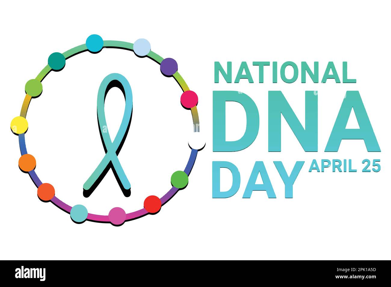 National DNA Day. April 25. Holiday concept. Template for background