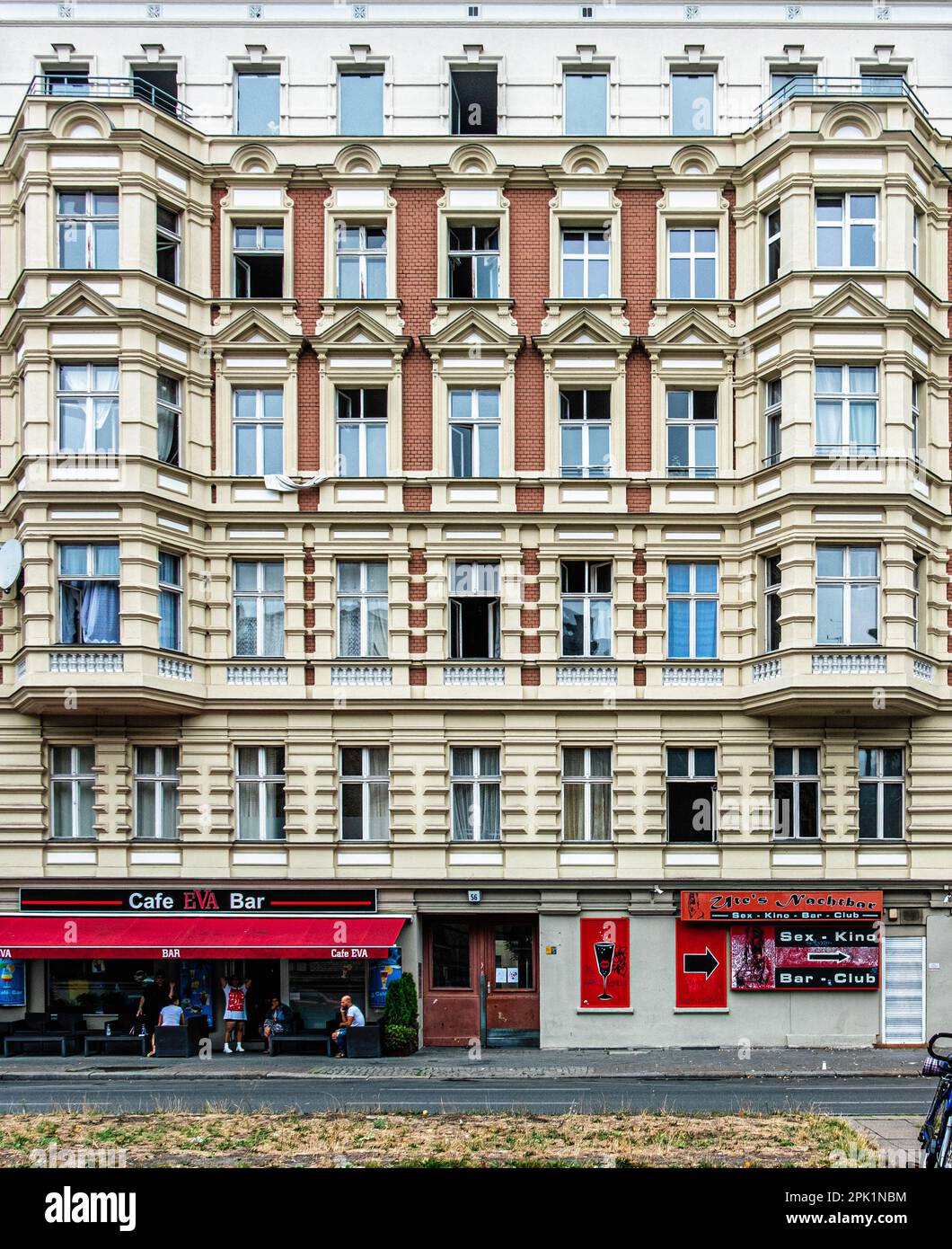 Historic listed apartment building exterior, Pankstrasse 55 & 56, Gesundbrunnen,Mitte,Berlin. Built 1886-1888, architect Enders, Builder Carl Schultze Stock Photo