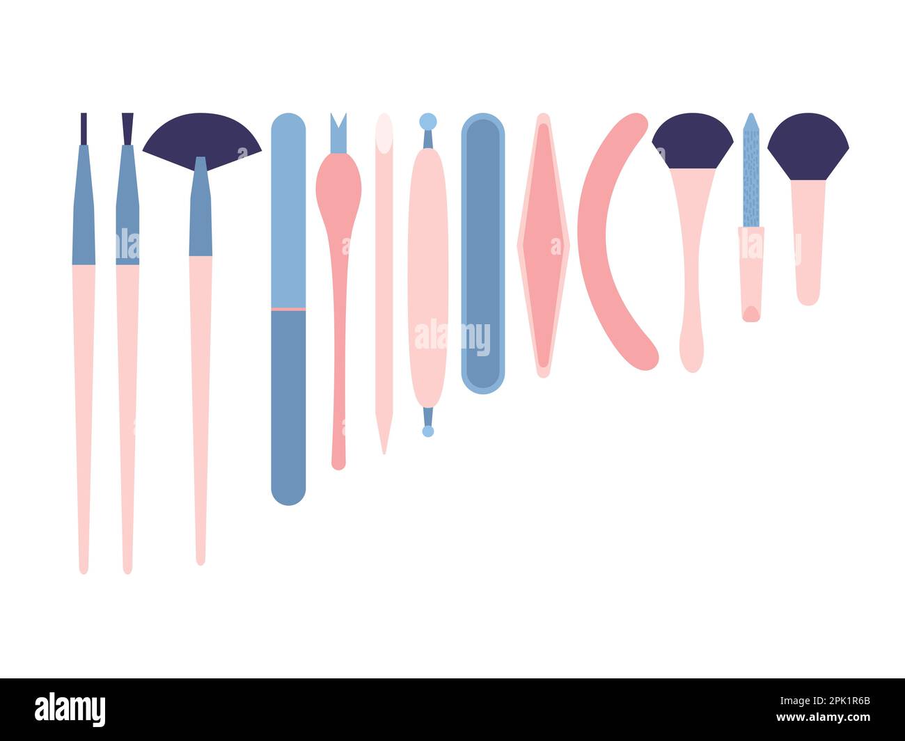 Vector flat manicure and pedicure tools Stock Vector