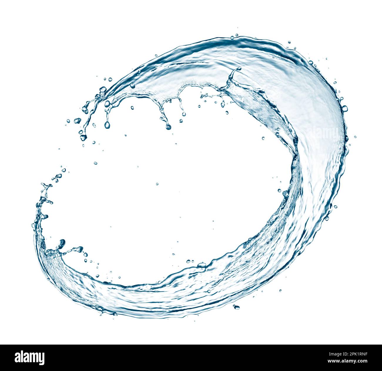 Curve water splash isolated on white background Stock Photo Alamy