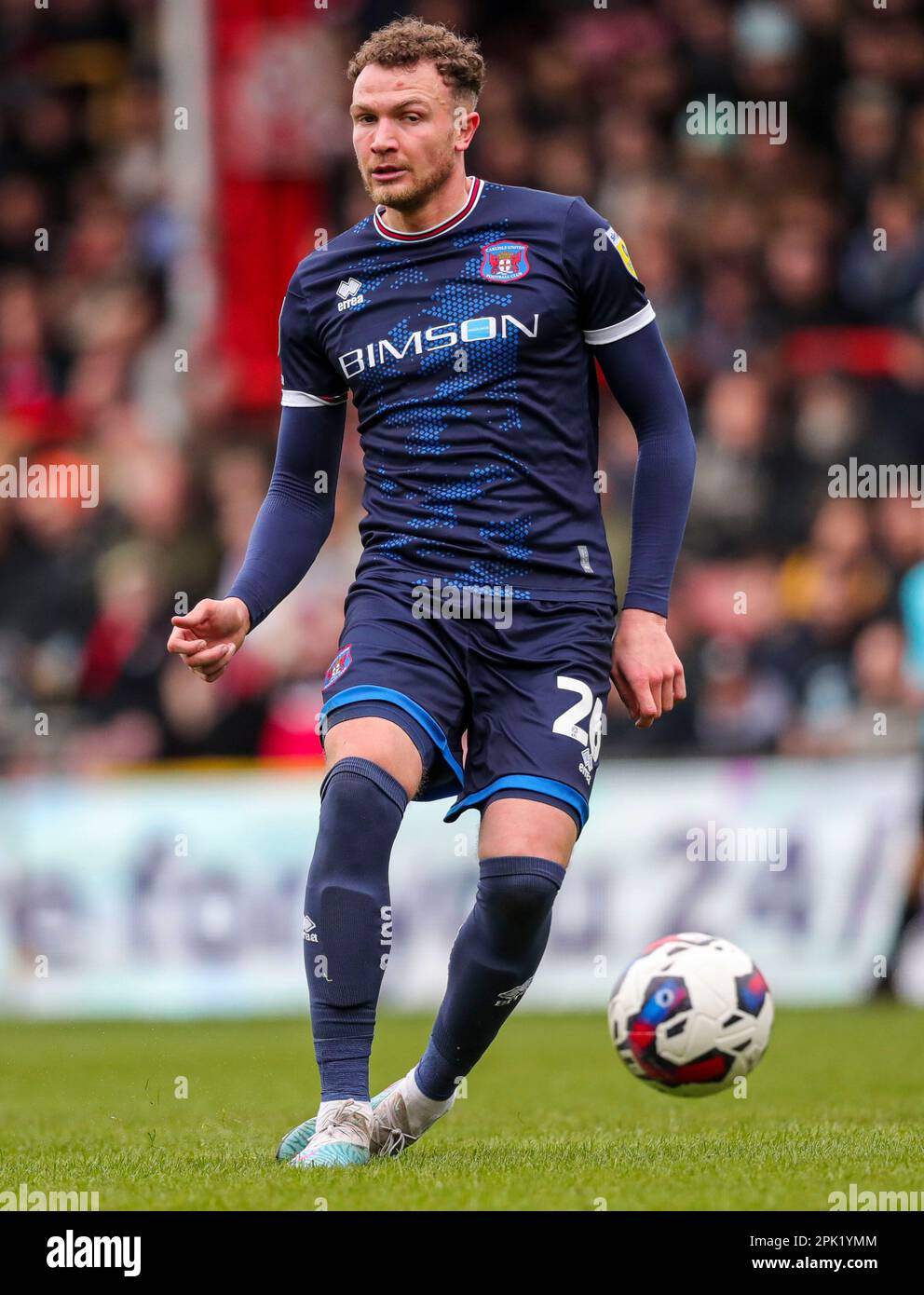 Carlisle United's Ben Barclay during the Sky Bet League Two match at Brisbane Road, London. Picture date: Saturday April 1, 2023. Stock Photo