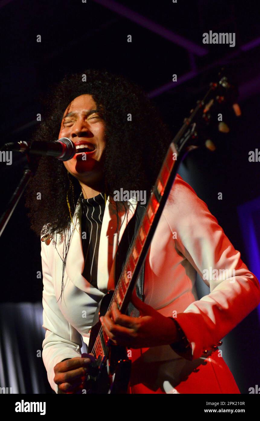 Milan Italy 02/11/2022: Judith Hill live concert at the Blue Note of Milan Stock Photo