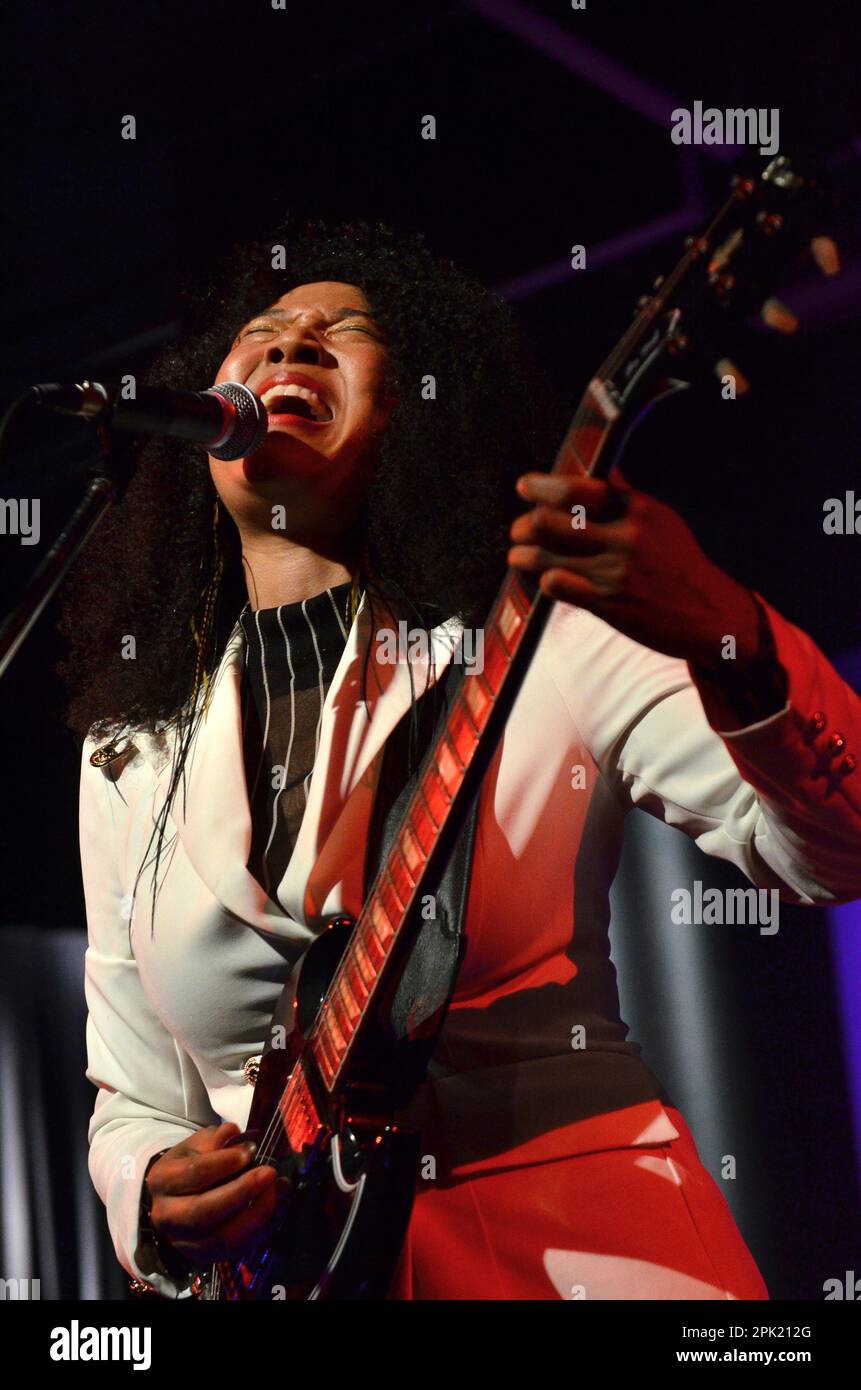 Milan Italy 02/11/2022: Judith Hill live concert at the Blue Note of Milan Stock Photo