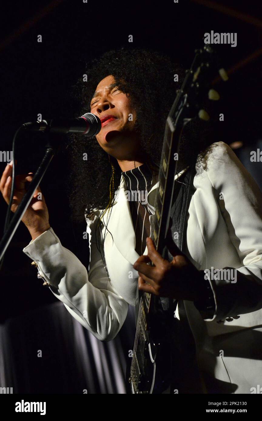 Milan Italy 02/11/2022: Judith Hill live concert at the Blue Note of Milan Stock Photo