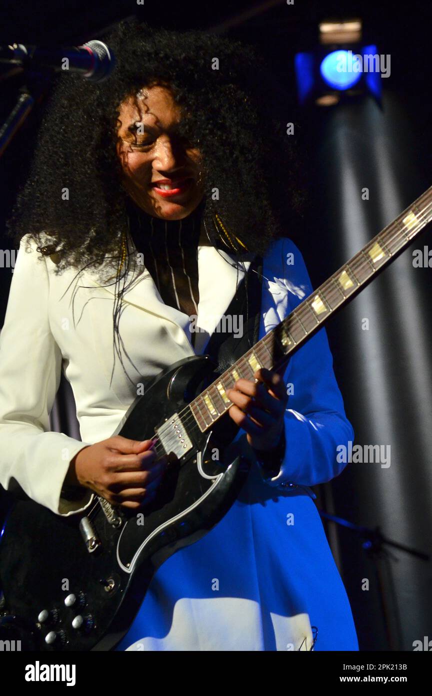 Milan Italy 02/11/2022: Judith Hill live concert at the Blue Note of Milan Stock Photo