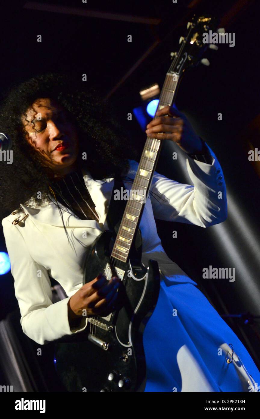 Milan Italy 02/11/2022: Judith Hill live concert at the Blue Note of Milan Stock Photo