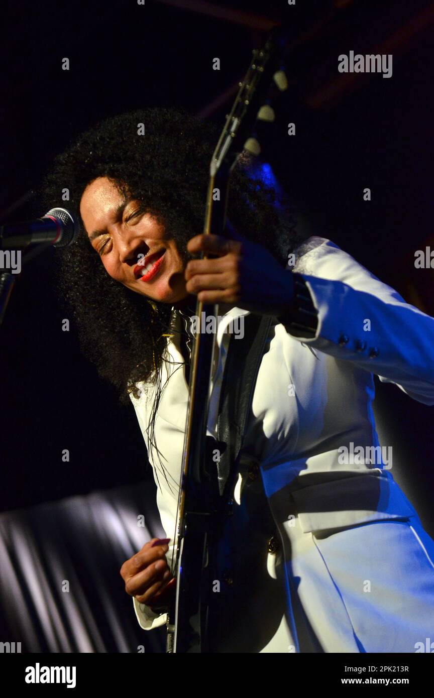 Milan Italy 02/11/2022: Judith Hill live concert at the Blue Note of Milan Stock Photo