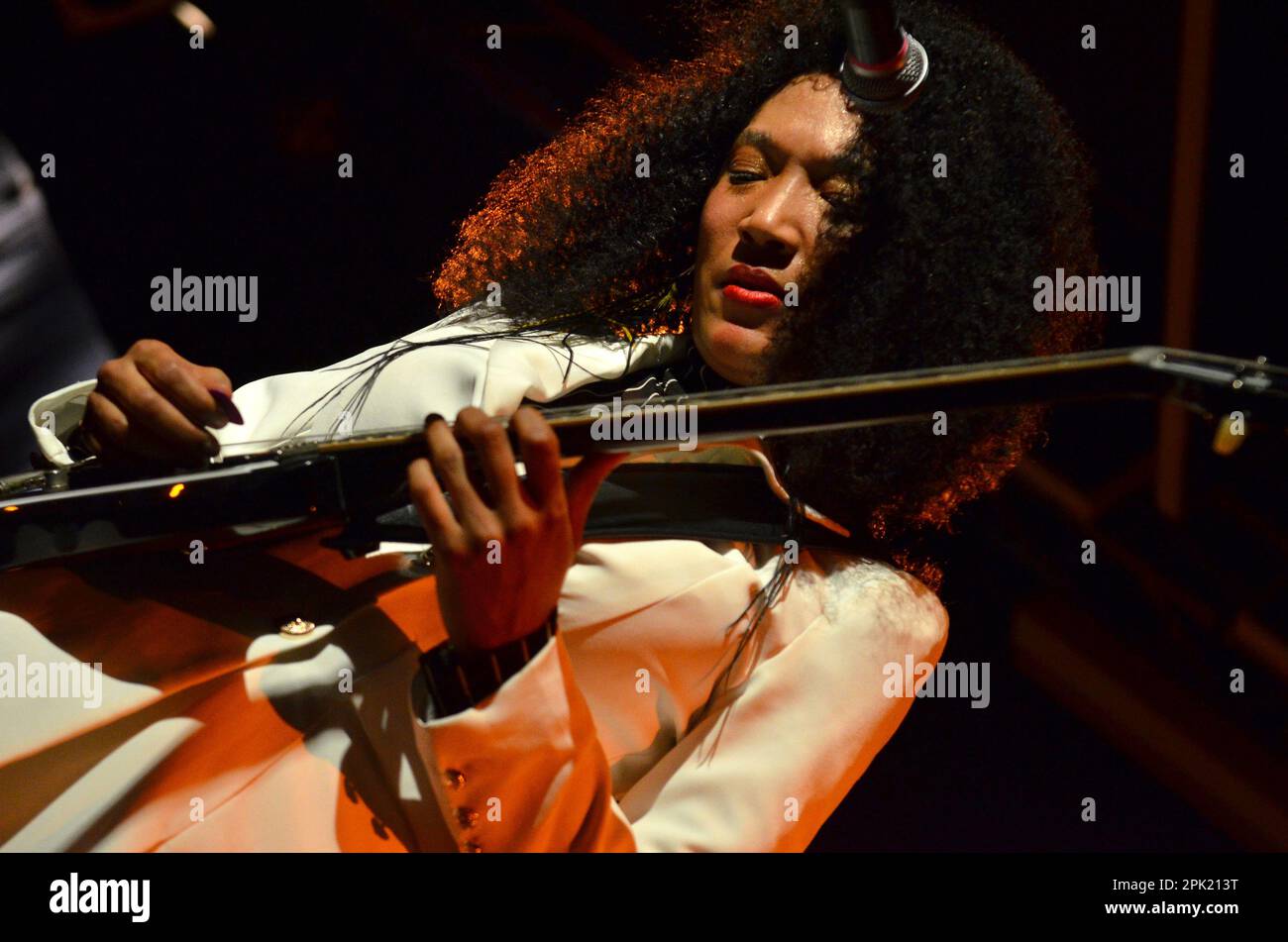 Milan Italy 02/11/2022: Judith Hill live concert at the Blue Note of Milan Stock Photo