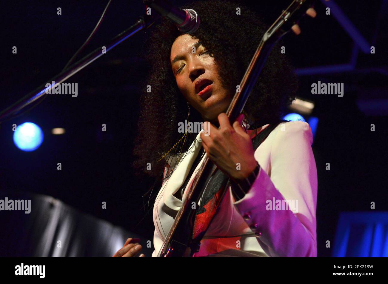 Milan Italy 02/11/2022: Judith Hill live concert at the Blue Note of Milan Stock Photo